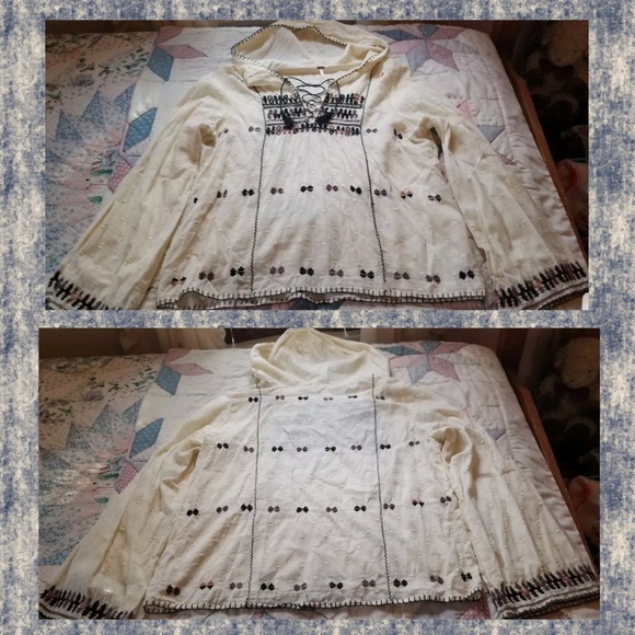 🥰SOLD🌈 free People Playa Del Rey Embroidered top - Picture 7 of 8